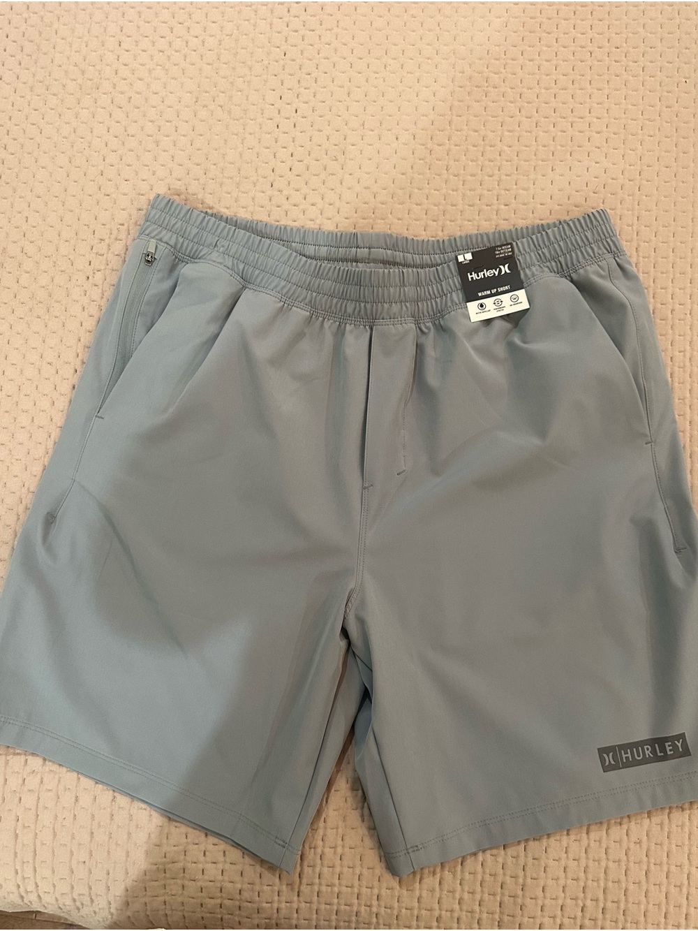 Hurley Men's Light Blue Athletic Shorts